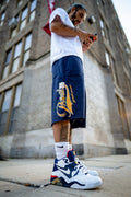 NVY PREVAL [98] 3/4 SHORTS