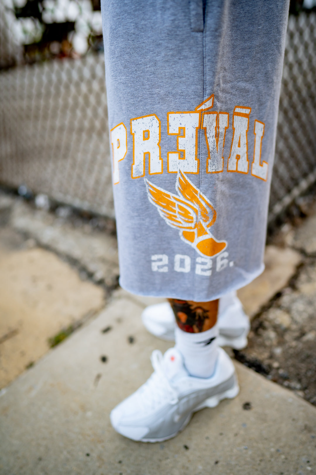 PREVAL GRY [TRACK] 3/4 SHORTS